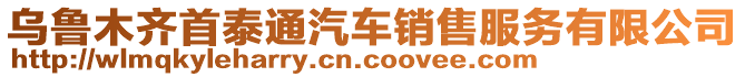 烏魯木齊首泰通汽車銷售服務(wù)有限公司