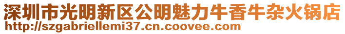 深圳市光明新區(qū)公明魅力牛香牛雜火鍋店