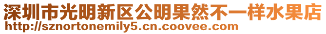 深圳市光明新區(qū)公明果然不一樣水果店