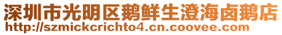 深圳市光明區(qū)鵝鮮生澄海鹵鵝店