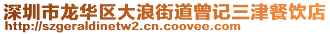 深圳市龍華區(qū)大浪街道曾記三津餐飲店