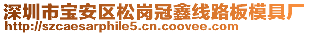 深圳市寶安區(qū)松崗冠鑫線路板模具廠