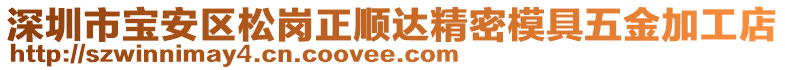 深圳市寶安區(qū)松崗正順達(dá)精密模具五金加工店