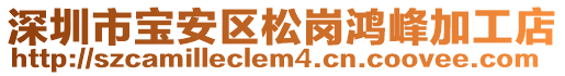 深圳市寶安區(qū)松崗鴻峰加工店