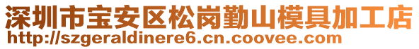 深圳市寶安區(qū)松崗勤山模具加工店