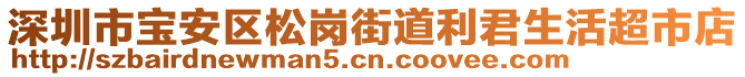 深圳市寶安區(qū)松崗街道利君生活超市店