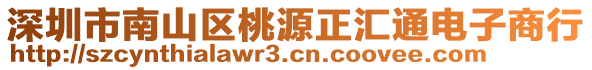 深圳市南山區(qū)桃源正匯通電子商行