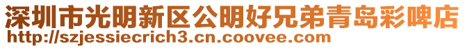 深圳市光明新區(qū)公明好兄弟青島彩啤店