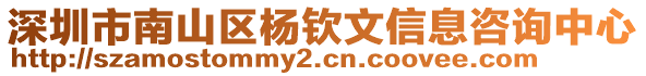 深圳市南山區(qū)楊欽文信息咨詢中心