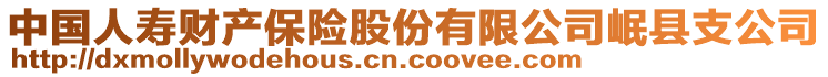 中國(guó)人壽財(cái)產(chǎn)保險(xiǎn)股份有限公司岷縣支公司