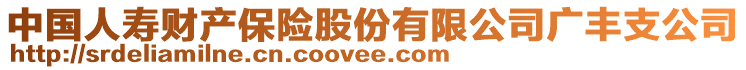 中國(guó)人壽財(cái)產(chǎn)保險(xiǎn)股份有限公司廣豐支公司