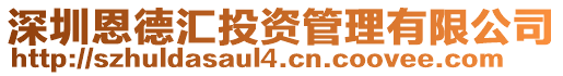 深圳恩德匯投資管理有限公司