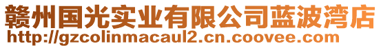 贛州國光實業(yè)有限公司藍(lán)波灣店