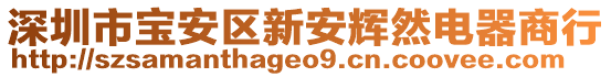 深圳市寶安區(qū)新安輝然電器商行