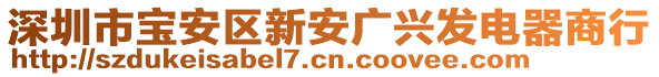 深圳市寶安區(qū)新安廣興發(fā)電器商行