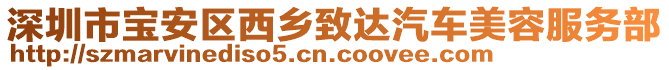 深圳市寶安區(qū)西鄉(xiāng)致達汽車美容服務(wù)部