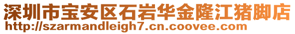 深圳市寶安區(qū)石巖華金隆江豬腳店