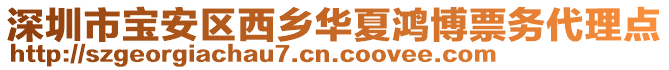 深圳市宝安区西乡华夏鸿博票务代理点