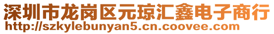 深圳市龍崗區(qū)元瓊匯鑫電子商行