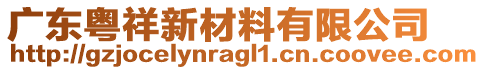 廣東粵祥新材料有限公司