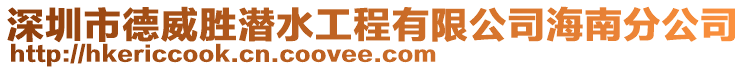 深圳市德威勝潛水工程有限公司海南分公司