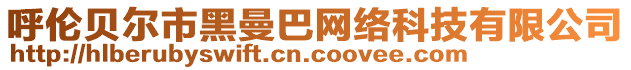 呼倫貝爾市黑曼巴網(wǎng)絡(luò)科技有限公司
