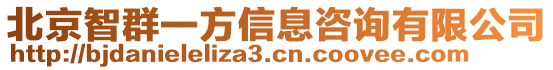 北京智群一方信息咨詢有限公司