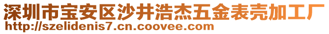 深圳市寶安區(qū)沙井浩杰五金表殼加工廠