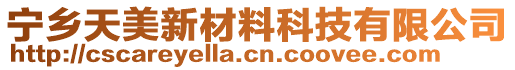 寧鄉(xiāng)天美新材料科技有限公司