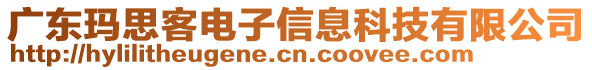 廣東瑪思客電子信息科技有限公司