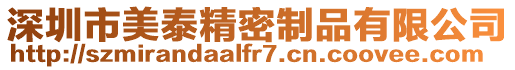 深圳市美泰精密制品有限公司