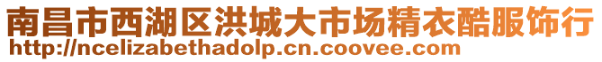 南昌市西湖区洪城大市场精衣酷服饰行