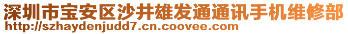 深圳市寶安區(qū)沙井雄發(fā)通通訊手機(jī)維修部