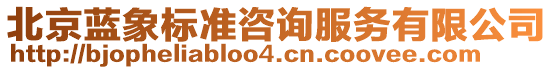 北京藍象標準咨詢服務有限公司