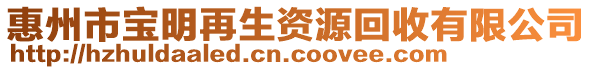 惠州市寶明再生資源回收有限公司