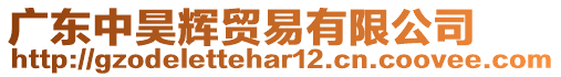 廣東中昊輝貿(mào)易有限公司