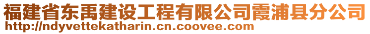 福建省东禹建设工程有限公司霞浦县分公司