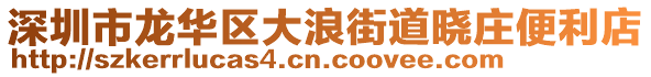 深圳市龙华区大浪街道晓庄便利店