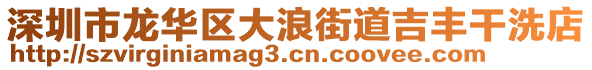 深圳市龍華區(qū)大浪街道吉豐干洗店