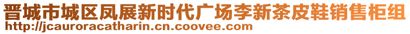 晉城市城區(qū)鳳展新時代廣場李新茶皮鞋銷售柜組