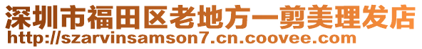 深圳市福田區(qū)老地方一剪美理發(fā)店