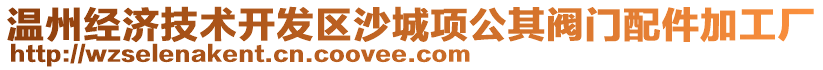 溫州經(jīng)濟技術(shù)開發(fā)區(qū)沙城項公其閥門配件加工廠