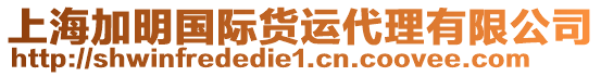 上海加明國(guó)際貨運(yùn)代理有限公司