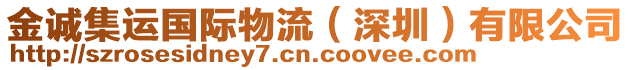 金誠集運國際物流（深圳）有限公司