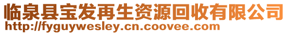 臨泉縣寶發(fā)再生資源回收有限公司