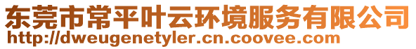 東莞市常平葉云環(huán)境服務(wù)有限公司