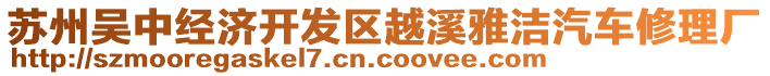 蘇州吳中經(jīng)濟開發(fā)區(qū)越溪雅潔汽車修理廠