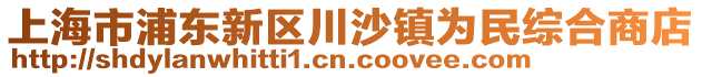 上海市浦東新區(qū)川沙鎮(zhèn)為民綜合商店