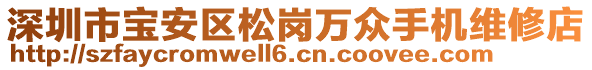 深圳市寶安區(qū)松崗萬(wàn)眾手機(jī)維修店