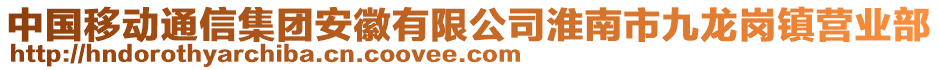 中國移動(dòng)通信集團(tuán)安徽有限公司淮南市九龍崗鎮(zhèn)營業(yè)部